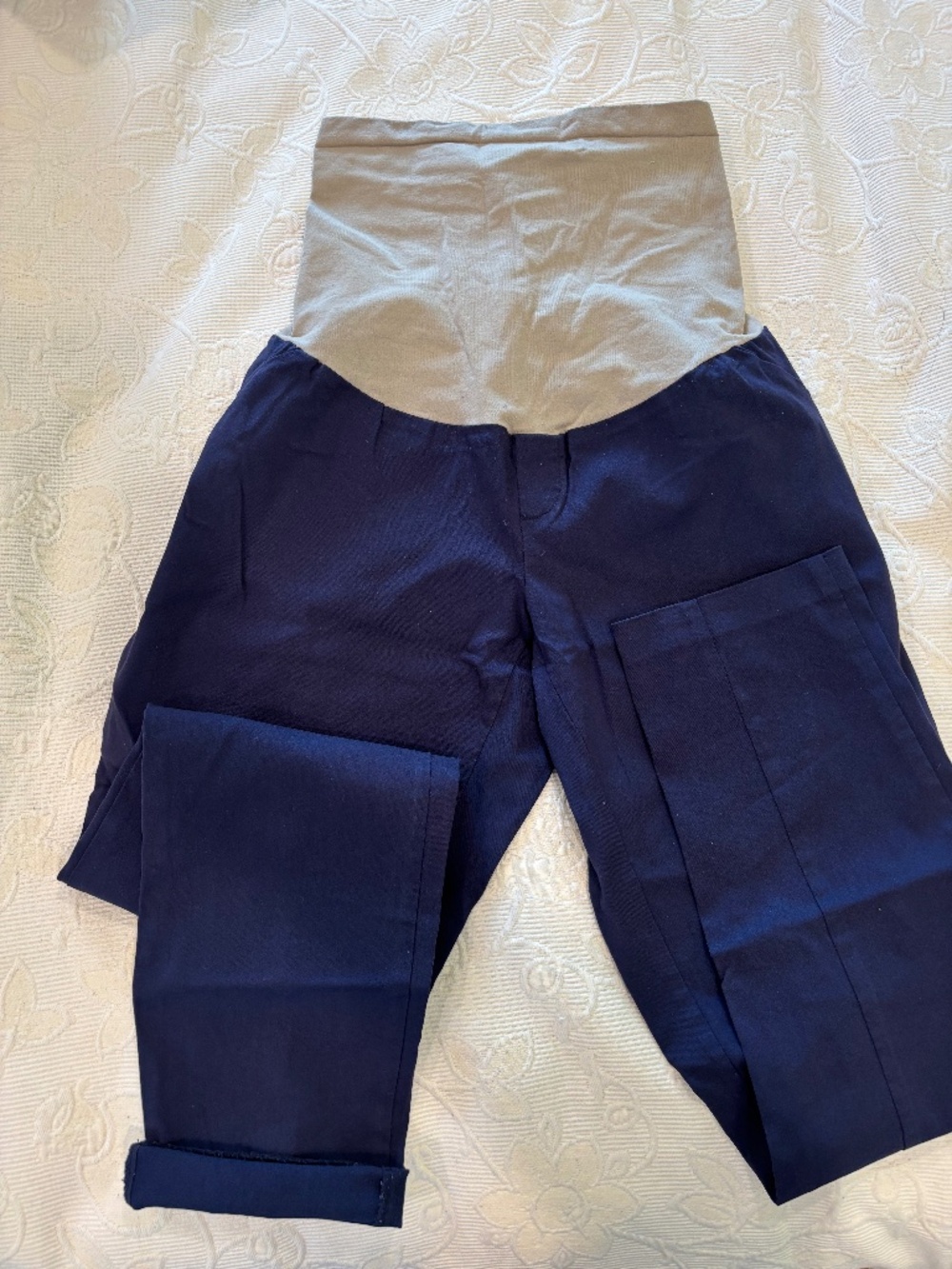 Motherhood Maternity Secret Fit Belly Navy Super Stretch Work Pants Size XL